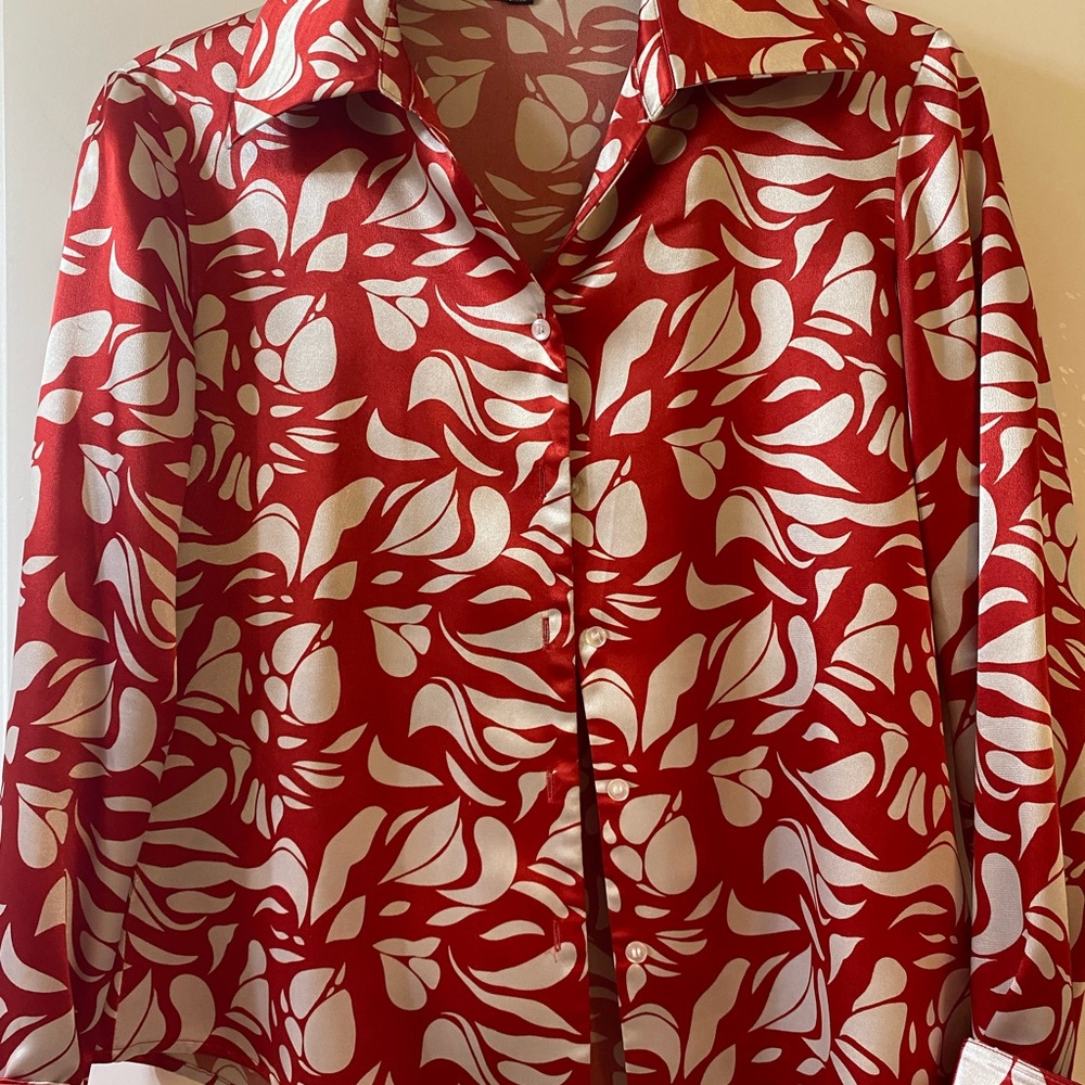 Kasper dressy petite blouse -dry cleaned only. Gently worn.